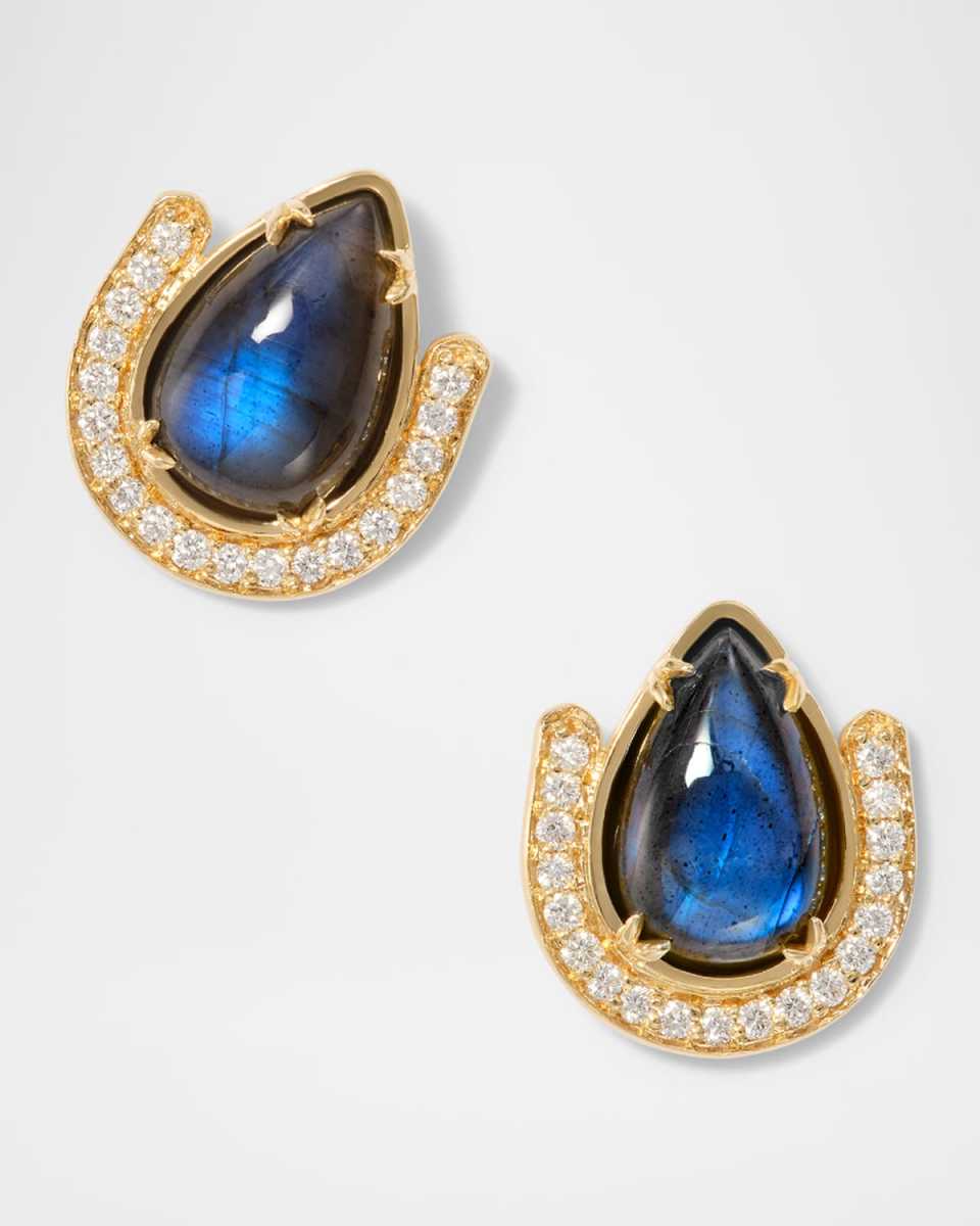 Victoria Labradorite Stud Earrings